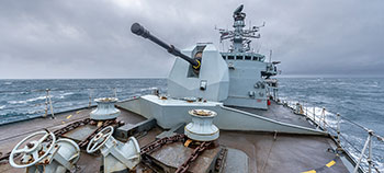Bow of HMS Northumberland
